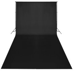 Fotografické pozadie zamatové 3x6m čierne (PZC6X)