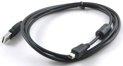Kabel USB A-miniUSB, 12pin, Olympus CB-USB6, 2m, černý