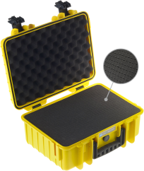 B&W Outdoor Case 4000, kufr s pěnou žlutý