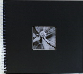 FINE ART 36x32 cm, Foto 10x15 cm/300 Stück, 50 Seiten, Weiße Blätter (Grau)