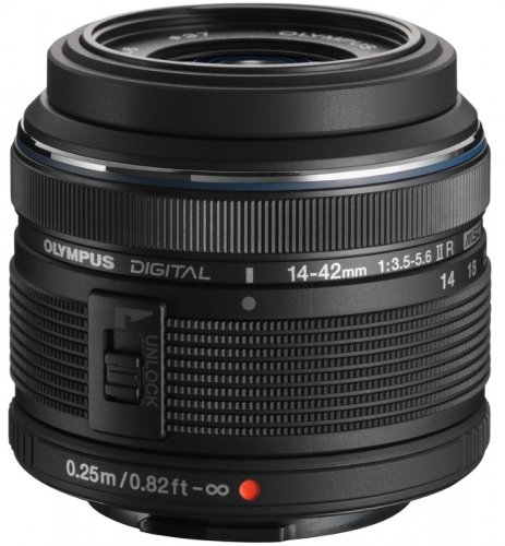 Olympus Zuiko Digital M 14-42mm f/3.5-5.6 II R Lens Black