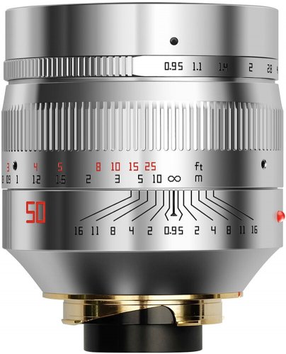 TTArtisan M 50mm f/0,95 strieborný pre Leica M