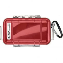 Peli™ Case 1015 MicroCase with Transparent Lid (Red)