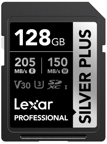 Lexar SDXC Professional SILVER Plus 1066x UHS-I/U3/A2/4K R205/W150 (V30) 128GB Lexar SDXC Professional SILVER Plus 1066x UHS-I/U3/A2/4K R205/W150 (V30) 128GB