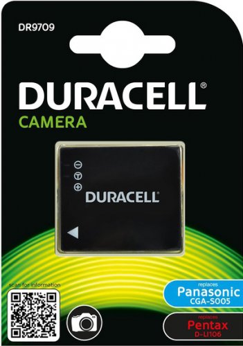Duracell DR9709, Panasonic DMC-FS1, Pentax D-li106, 3.7V, 1050 mAh