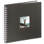 Hama album klasické spirálové FINE ART 28x24 cm, 50 stran, černé, bílé stránky