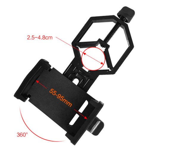 Držák mobilu pro dalekohledy a teleskopy (TL-DTTE)