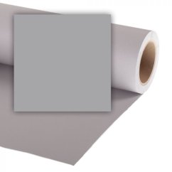 Colorama 2,72 x 11 m, jednobarevné papírové pozadí, storm grey