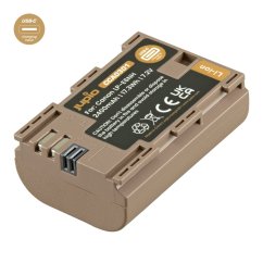 Batéria Jupio LP-E6NH *ULTRA C* 2400mAh s USB-C vstupom pre nabíjanie