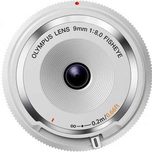 Olympus BCL-0980 Body Cap Lens 9mm f/8 Weiß