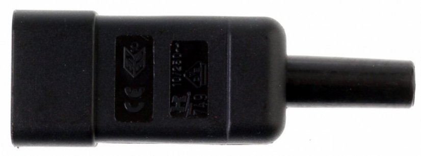 PremiumCord konektor IEC 320 C14 10A čierny