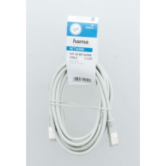 Síťový kabel Hama Cat5e F/UTP RJ45 3 m, stíněný, nebalený