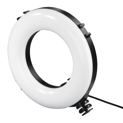 Hama SpotLight Smart 80 II, kruhové LED světlo 8", držák na mobilní telefon, dálková spoušť, stolní stativ