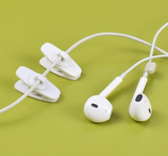 Držák klips kabelu mikrofonu, klipsa pevná černá (MS1B)