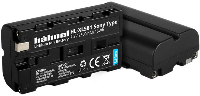 Hähnel HL-XL581, Sony NP-F530 / 550/570, 2500mAh, 7.2V, typ L