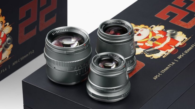 TTArtisan 17mm-35mm-50mm (APS-C) Titanium set objektivů pro Fuji X
