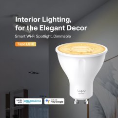 Múdra žiarovka TP-Link Tapo L610 GU10, 2,9W, 230V, cez IP, stmievateľná, 2700K