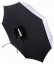 Helios uzavřený deštník, vnejšek bílý/vnitřek černý, průměr 100 cm