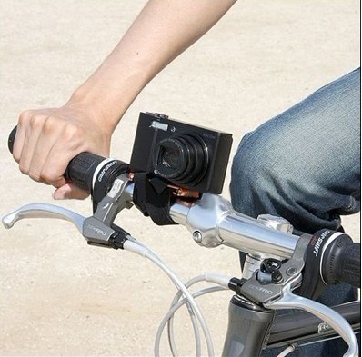 Držák fotoaparátu na řidítka žlutý