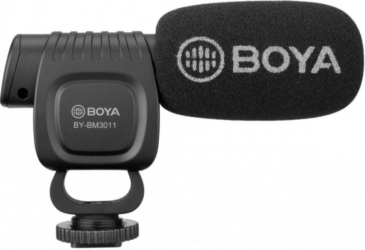 BOYA BY-BM3011 Compact On-Camera Cardioid Condenser Shotgun Microphone for DSLRs and Smartphone