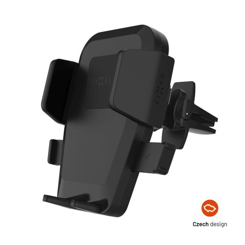 FIXED Iconiq Držák ventilace s rukojetí pro větrací mřížku, černý