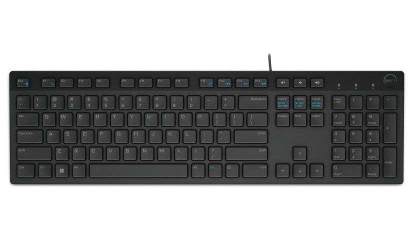 Klávesnice Dell KB216 multimediální, USB, CZ/SK, černá