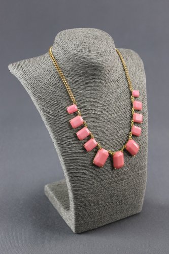 Dekolt, stojánek, stojan na šperky provázkový 28cm šedý (A-11SED)