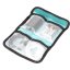 Shimoda Mini Filter Wrap | pojme filtry do 50 mm | rozměry 15 × 9 × 2 cm | pro kompaktní bezdrátové mikrofony nebo kabely | černá