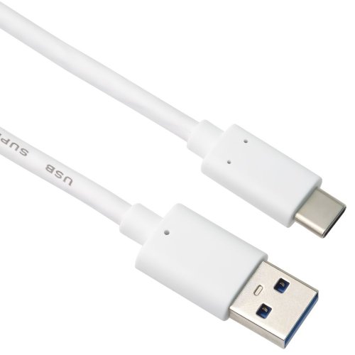 Kabel USB-C - USB 3.0 A (USB 3.2 generace 2, 3A, 10 Gbit/s) 3 m, bílý