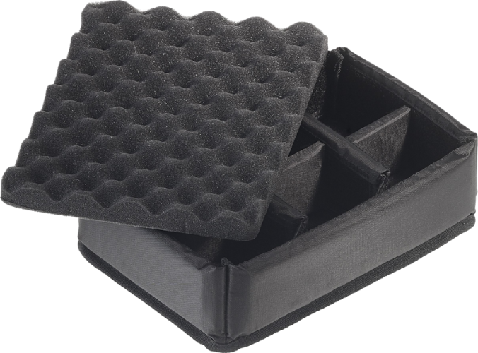 B&W Outdoor Koffer Typ 1000 mit Einteilung Schwarz