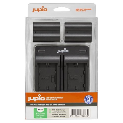 Jupio set 2x NP-W235 pro Fujifilm, 2.300 mAh + duální nabíječka