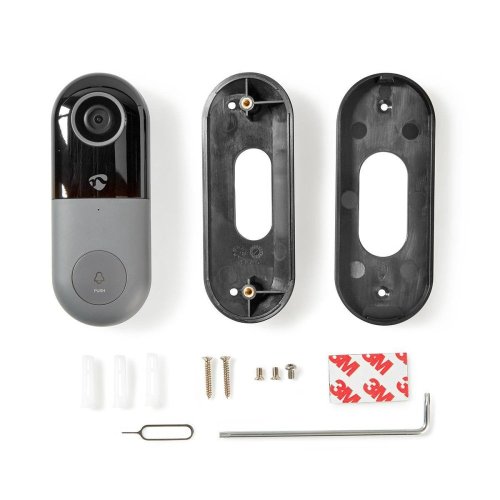 Nedis WIFICDP10GY venkovní WiFi chytrý zvonek, HD kamera