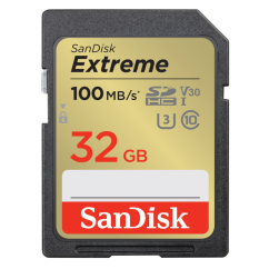 SanDisk Extreme 32 GB Paměťová karta až 100 MB/s, UHS-I, Class 10, U3, V30