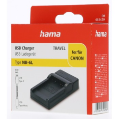 Hama USB foto nabíjačka pre Canon NB-6L