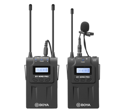BOYA BY-WM8 PRO-K1 UHF bezdrátový mikrofonní systém (1x vysílač + 1x přijímač) BOYA BY-WM8 PRO-K1 UHF bezdrátový mikrofonní systém (1x vysílač + 1x přijímač)