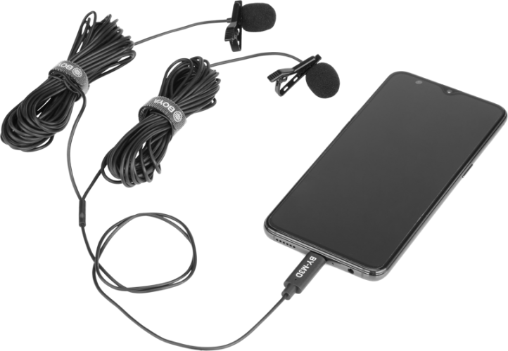 Boya BY-M3D / Dual-Mic Lavalier Microphone / for Type-C devices