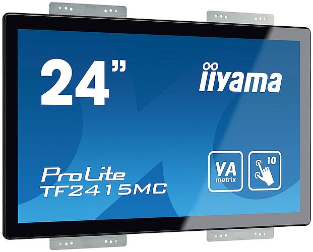 Dotykový monitor IIYAMA ProLite TF2415MC-B2, 23,8" kioskový VA LED, PCAP, 16 ms, 315 cd/m2, USB, VGA/HDMI/DP, černý