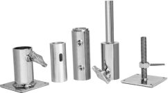 Kupo KCP-712TSK Kit telescopic pentru perete pentru țeavă 1-1/2” Schedule 40 (O.D.48.3mm)