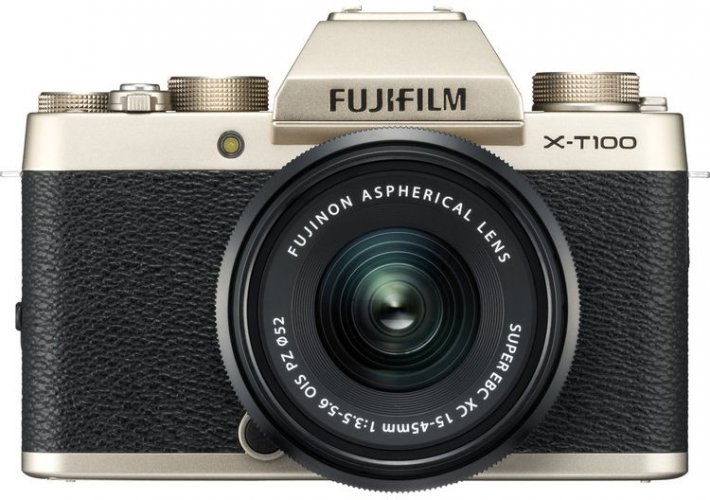 Fujifilm X-T100 + 15-45mm zlatý