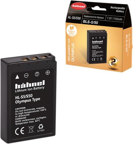 Hähnel HL-S5/S50, Olympus BLS-5/BLS-50 1150mAh, 7.2V, 8.3Wh