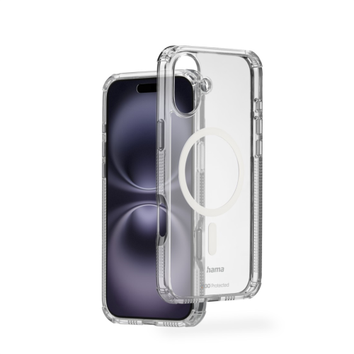 Hama Extreme Protect, kryt pro Apple iPhone 16 Plus, magnetický, D3O®, nežloutnoucí, průhledný Hama Extreme Protect, kryt pro Apple iPhone 16 Plus, magnetický, D3O®, nežloutnoucí, průhledný
