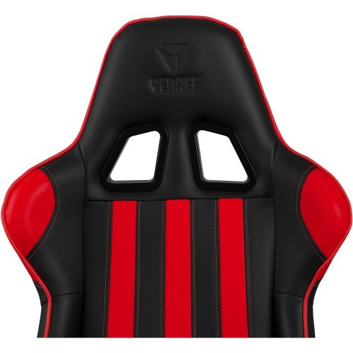 Herní židle Yenkee YGC 100RD Sabotage, černo-červená, polohovací