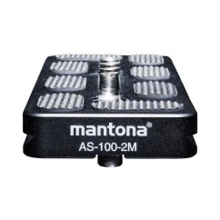 Mantona AS-100-2M Schnellwechselplatte Arca-Swiss kompatibel, 100x38 mm