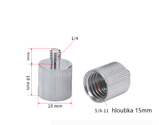 Adaptor de nivelare Elementrix 5/8"-11 la 1/4"-20 (C5811)