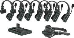 Hollyland Solidcom C1 Full Duplex Wireless Intercom System with 8 headsets