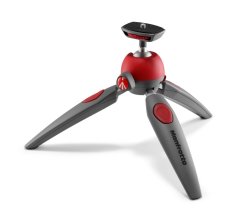 Manfrotto MTPIXIEVO-RD, stativ MINI, PIXI EVO, červeno-šedý