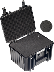 B&W Outdoor Koffer Typ 2000 mit Schaumstoff Schwarz