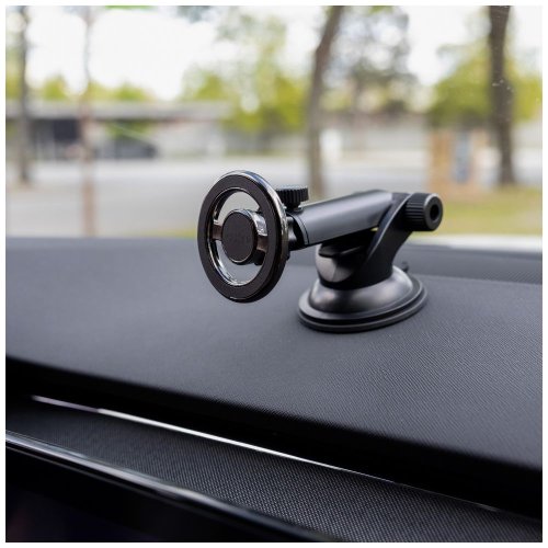 FIXED MagMount XL mágneses fém tartó szélvédőre vagy műszerfalra, 15W, fekete