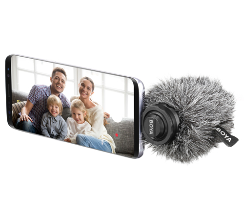 BOYA BY-DM100 USB-C digitální stereo shotgun mikrofon pro Android