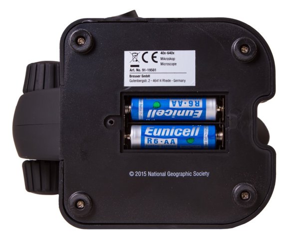 Mikroskop Bresser National Geographic 40–640x s adaptérem na chytrý telefon